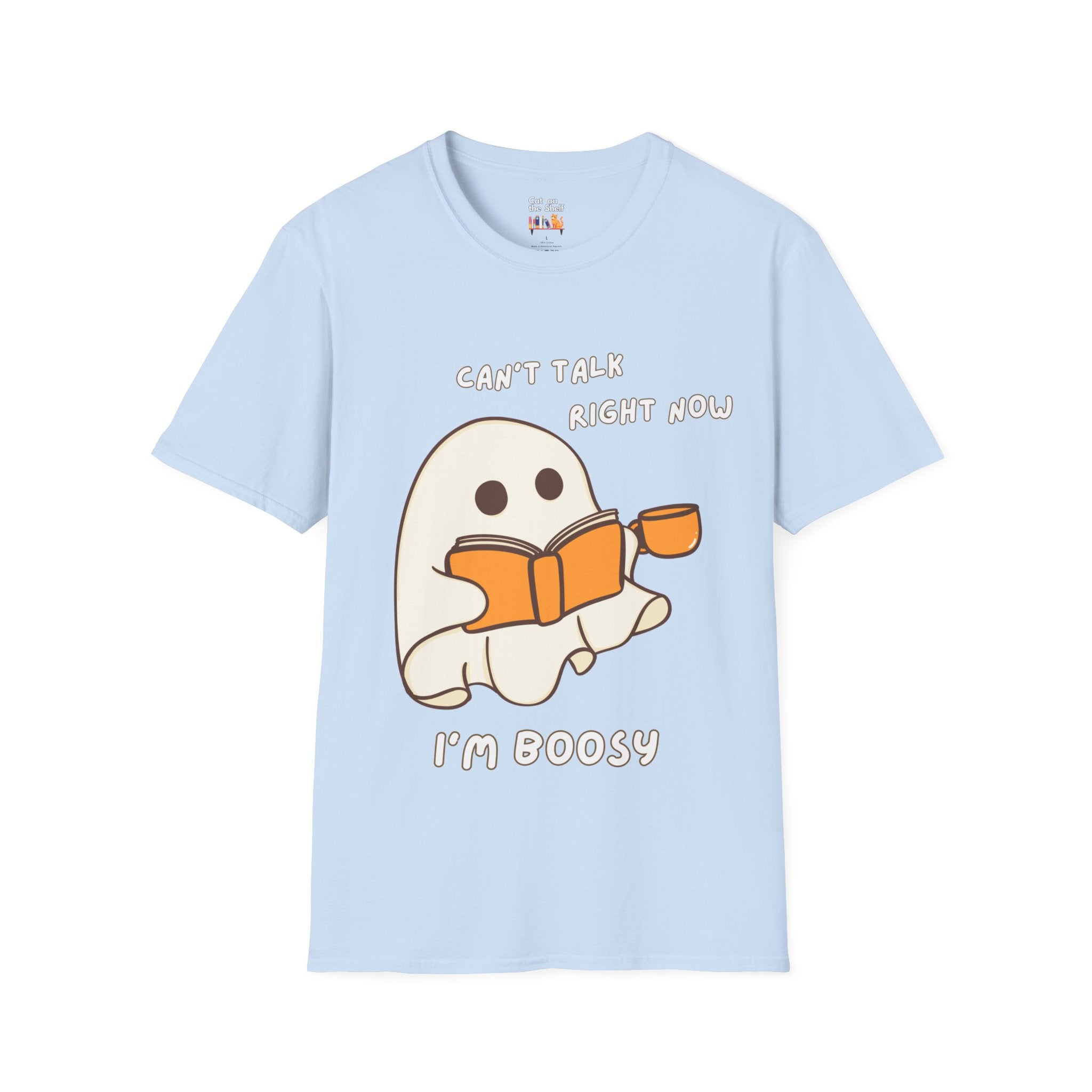 Can't Talk I'm Busy Cute Halloween Ghost Unisex Softstyle T-Shirt