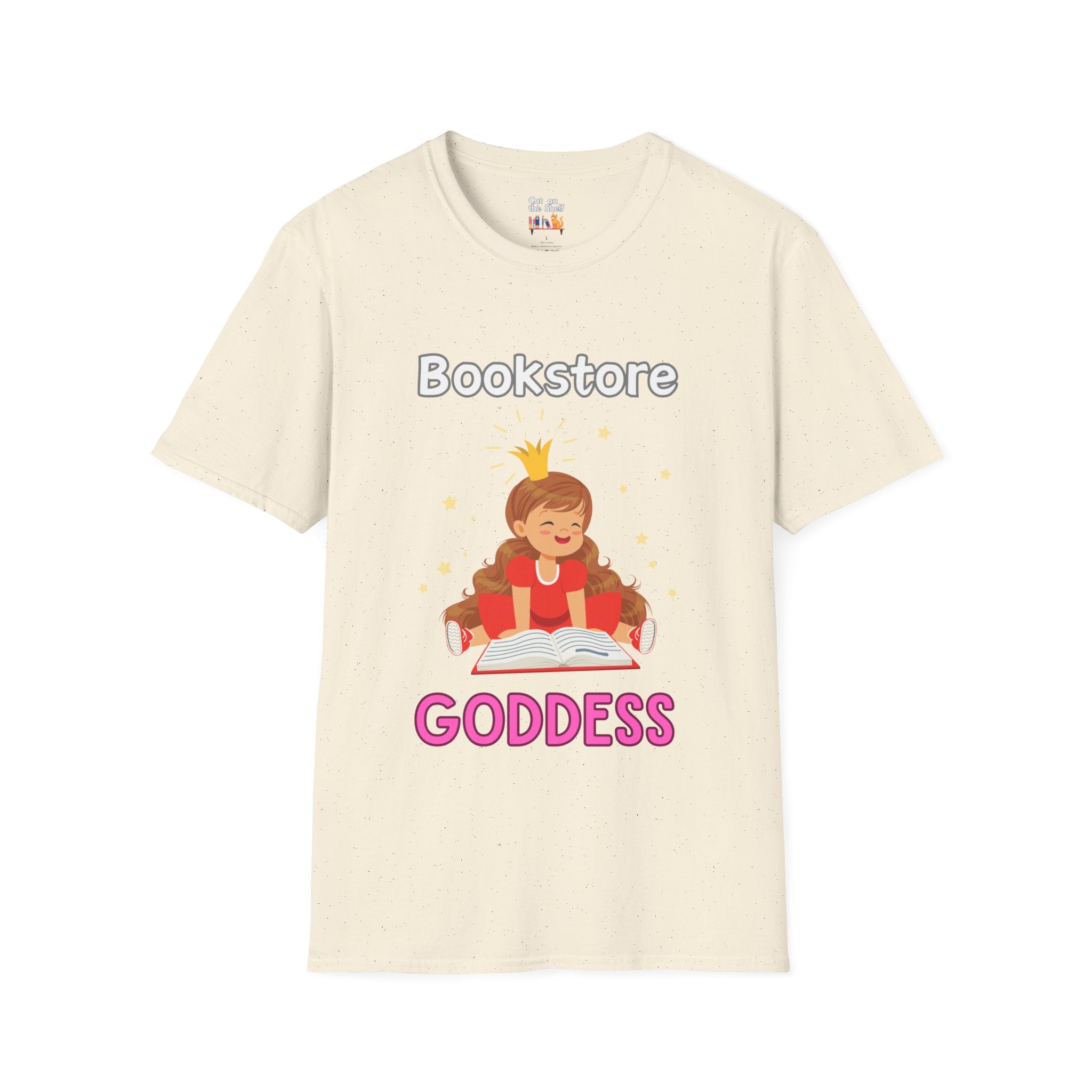 Bookstore Goddess Book Girl Unisex Softstyle T-Shirt