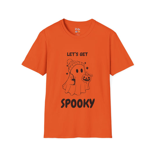 Let's Get Spooky Halloween Ghost Unisex Softstyle T-Shirt