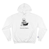 One More Chapter Reading Skeleton with Book Champion Hoodie