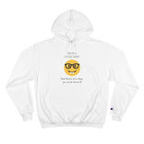 Yes I'm A Book Nerd Funny Emoji Champion Hoodie