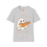 Can't Talk I'm Busy Cute Halloween Ghost Unisex Softstyle T-Shirt