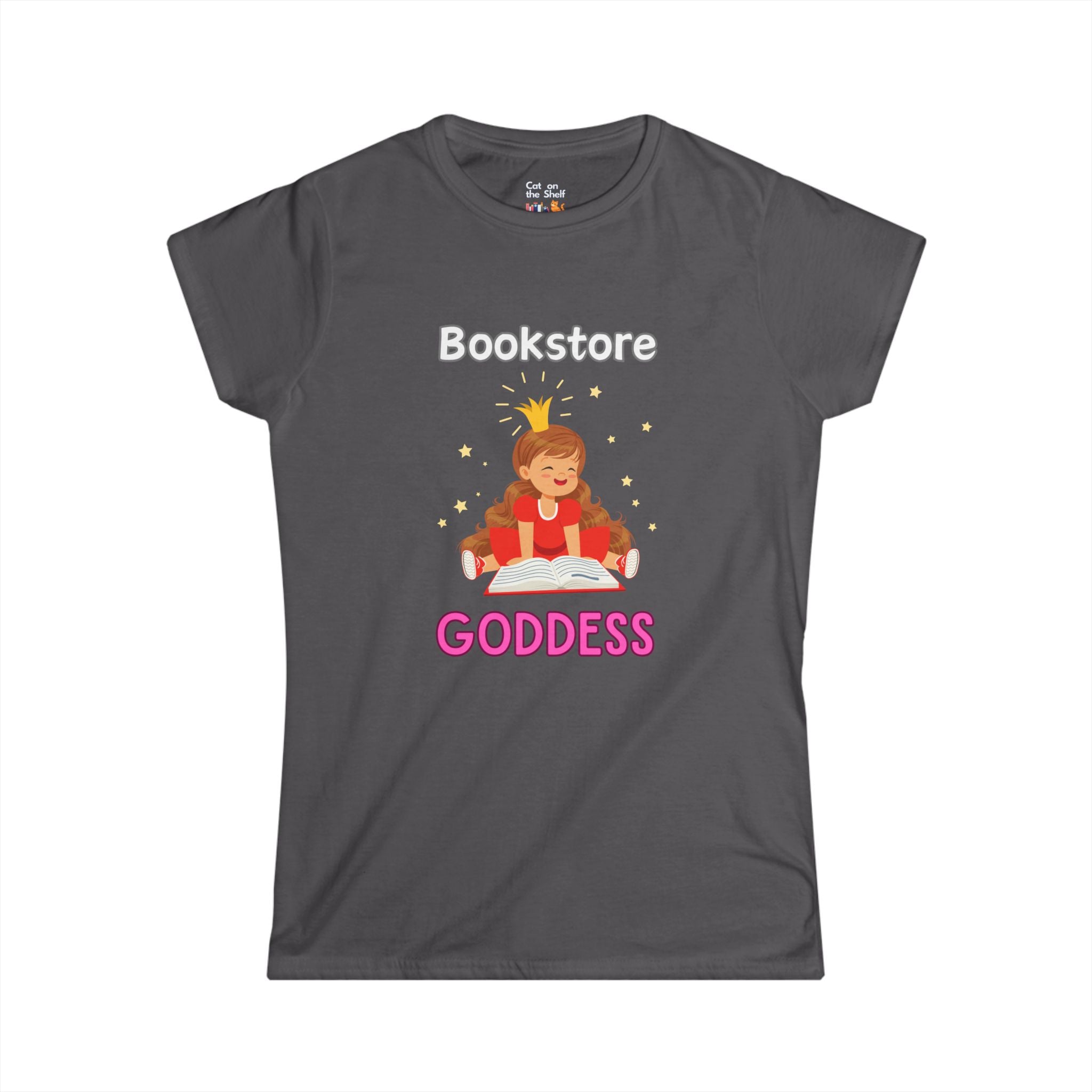 Bookstore Goddess Book Girl Women's Soft Tee