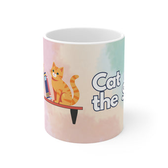 Cat on the Shelf Logo Coffee Mug