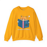 Knowledge Is Power Reading Cat Unisex Heavy Blend™ Crewneck Sweatshirt