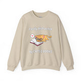 Easily Distracted By Cats & Books Unisex Heavy Blend™ Crewneck Sweatshirt