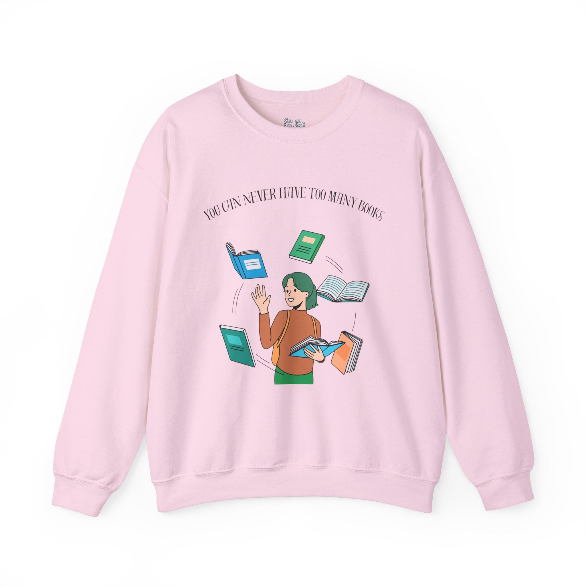 You Can Never Have Too Many Books Unisex Heavy Blend™ Crewneck Sweatshirt