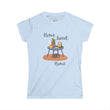 Home Sweet Home Cats & Books Women's Soft Tee