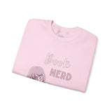 Book Nerd Pink Anime Girl Unisex Heavy Blend™ Crewneck Sweatshirt