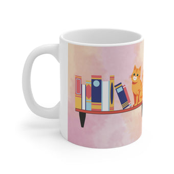 Cat on the Shelf Logo Coffee Mug