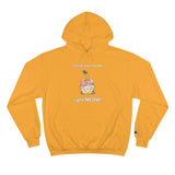 I Need More Books Right Meow Orange Cat Champion Hoodie