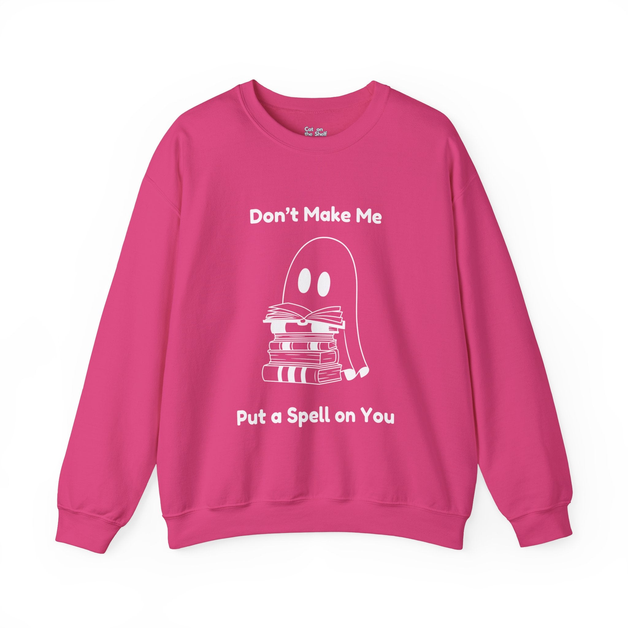 Don't Make Me Put A Spell On You Halloween Ghost Unisex Heavy Blend™ Crewneck Sweatshirt