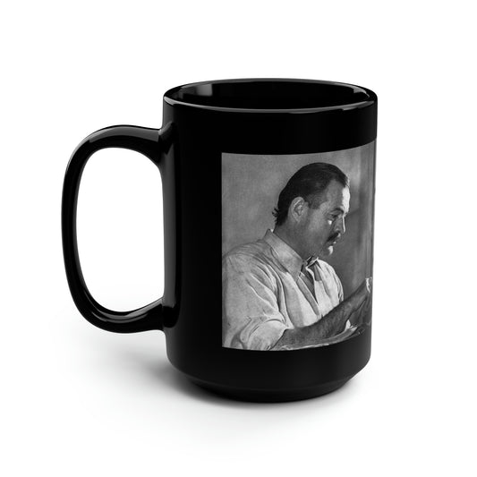 Ernest Hemingway "There is nothing to writing..." Quote 15oz Coffee Mug