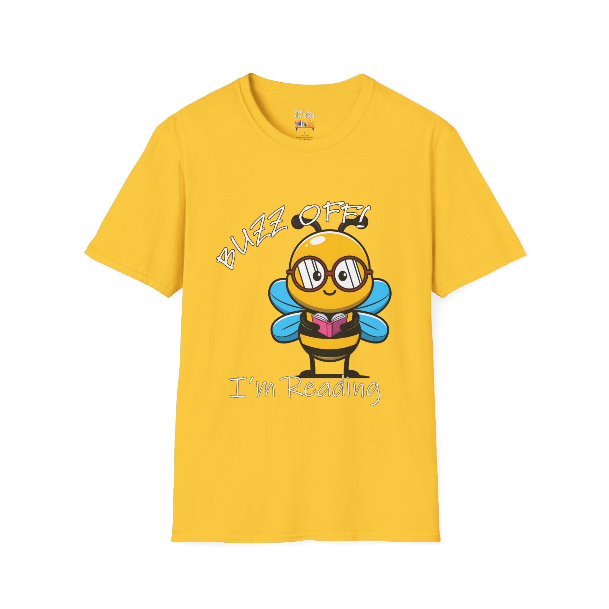 Buzz Off I'm Reading Bumblebee Unisex Softstyle T-Shirt