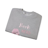 Book Nerd Pink Anime Girl Unisex Heavy Blend™ Crewneck Sweatshirt