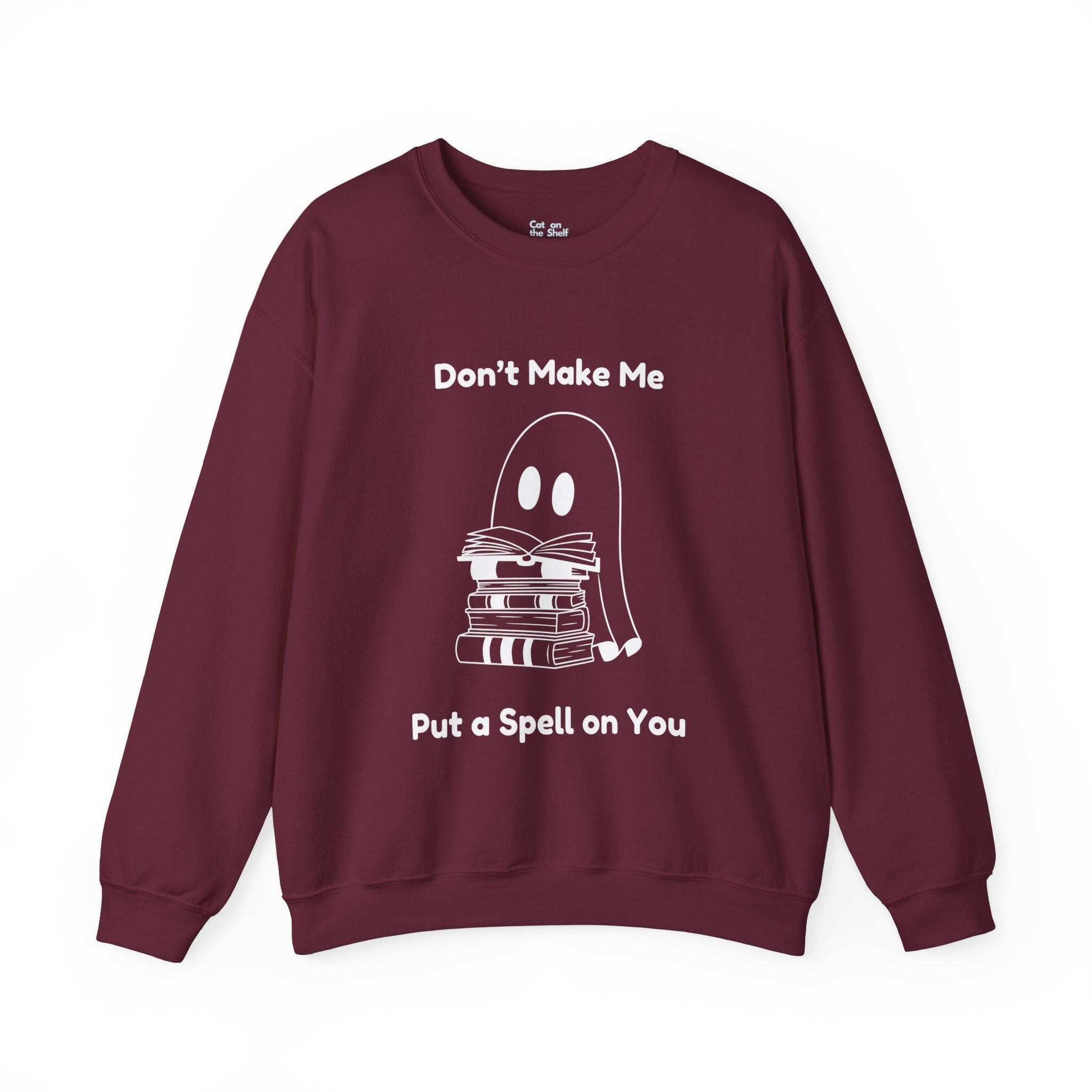 Don't Make Me Put A Spell On You Halloween Ghost Unisex Heavy Blend™ Crewneck Sweatshirt