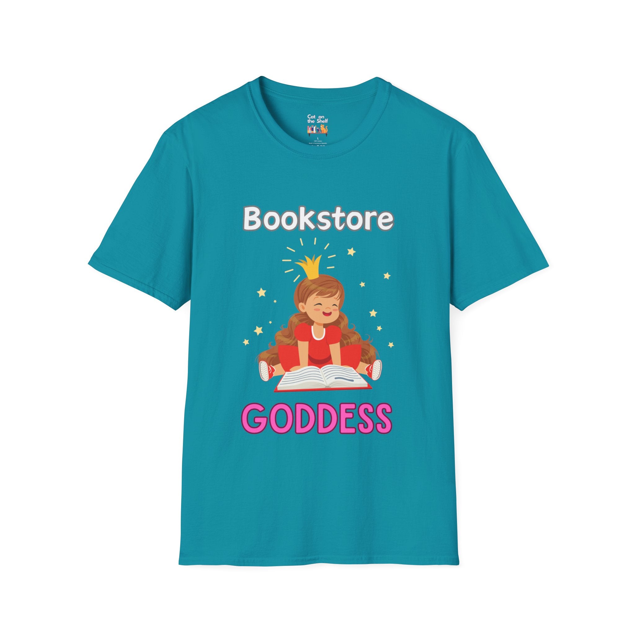 Bookstore Goddess Book Girl Unisex Softstyle T-Shirt