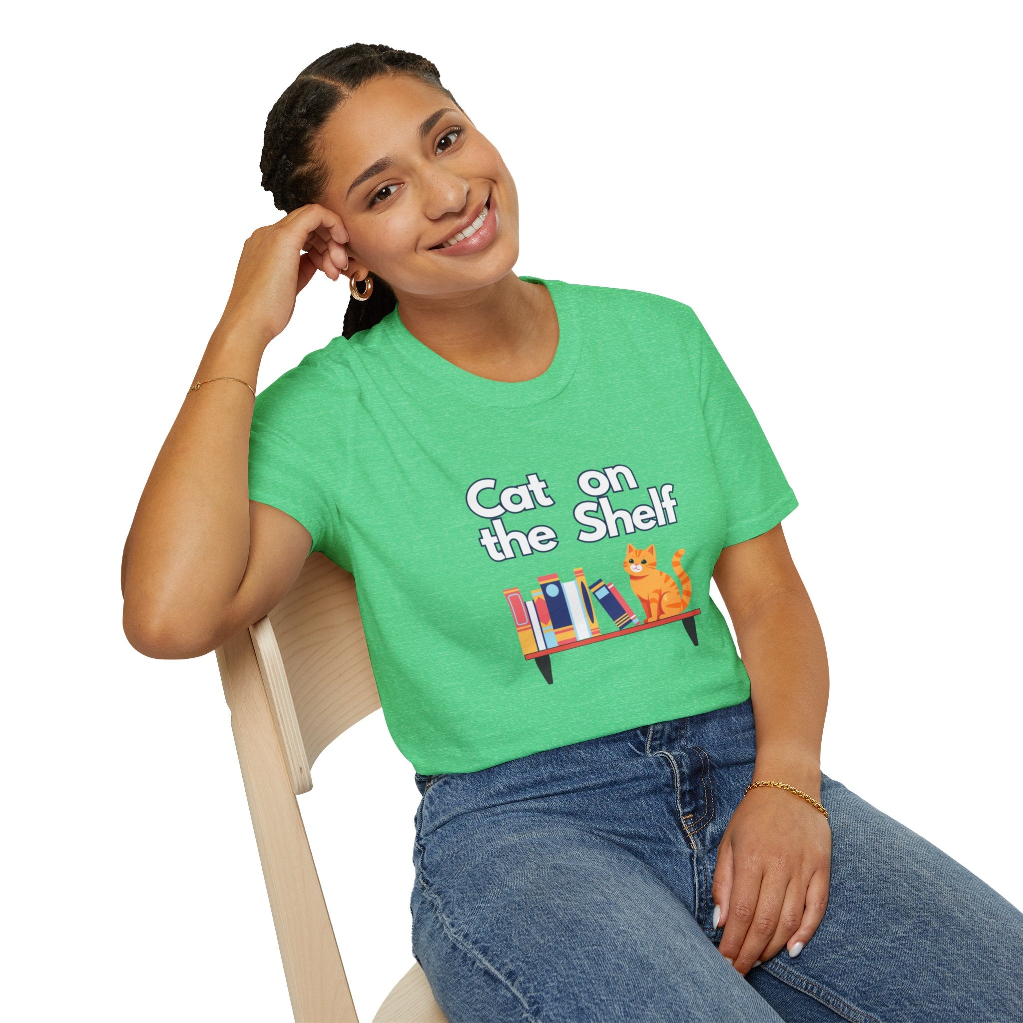 Cat on the Shelf Logo Tee