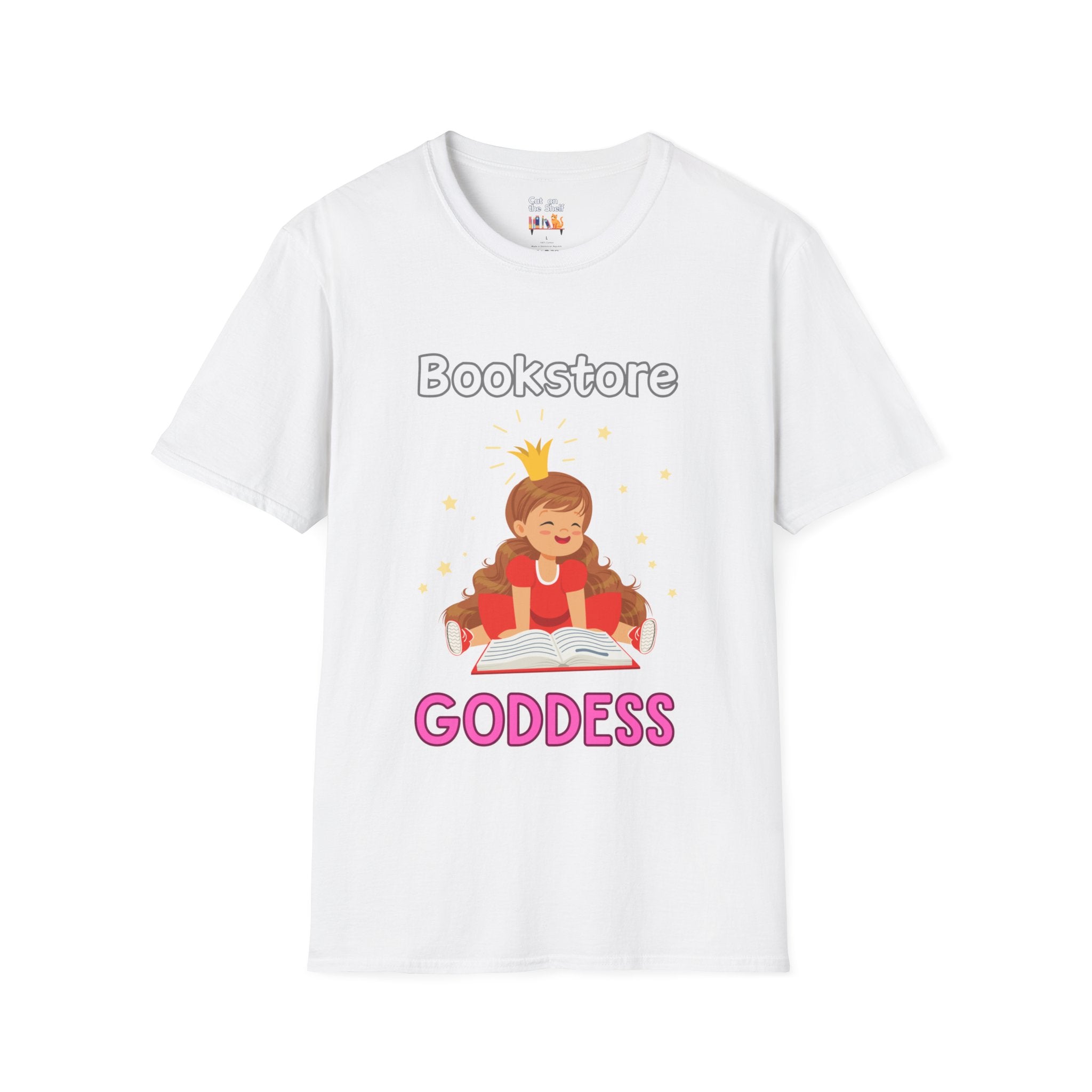 Bookstore Goddess Book Girl Unisex Softstyle T-Shirt