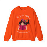 A Book A Day Keeps Reality Away Dreamy Girl Unisex Heavy Blend™ Crewneck Sweatshirt