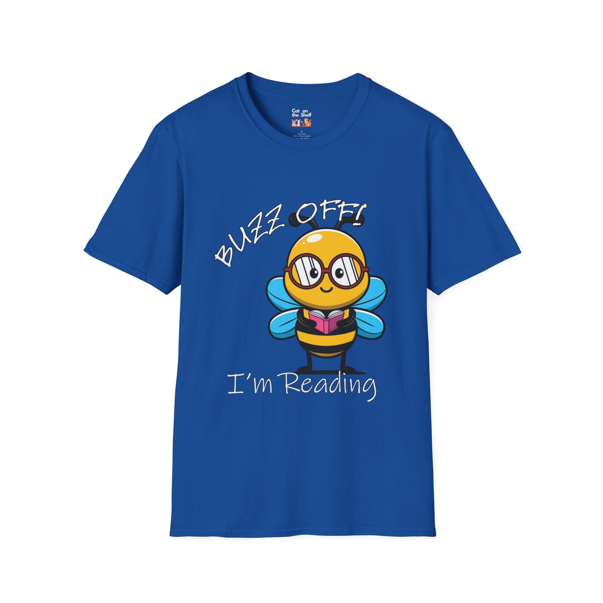 Buzz Off I'm Reading Bumblebee Unisex Softstyle T-Shirt