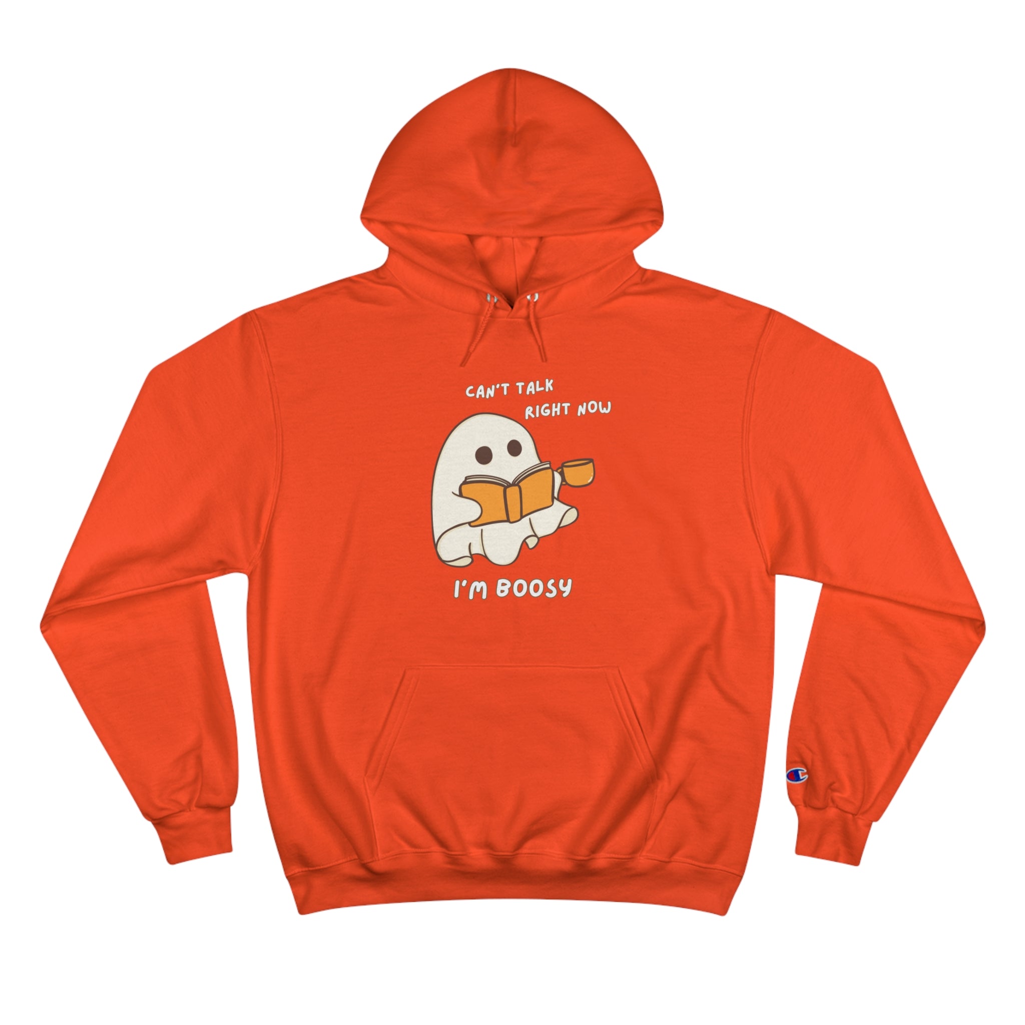 Can't Talk I'm Busy Cute Halloween Ghost Champion Hoodie