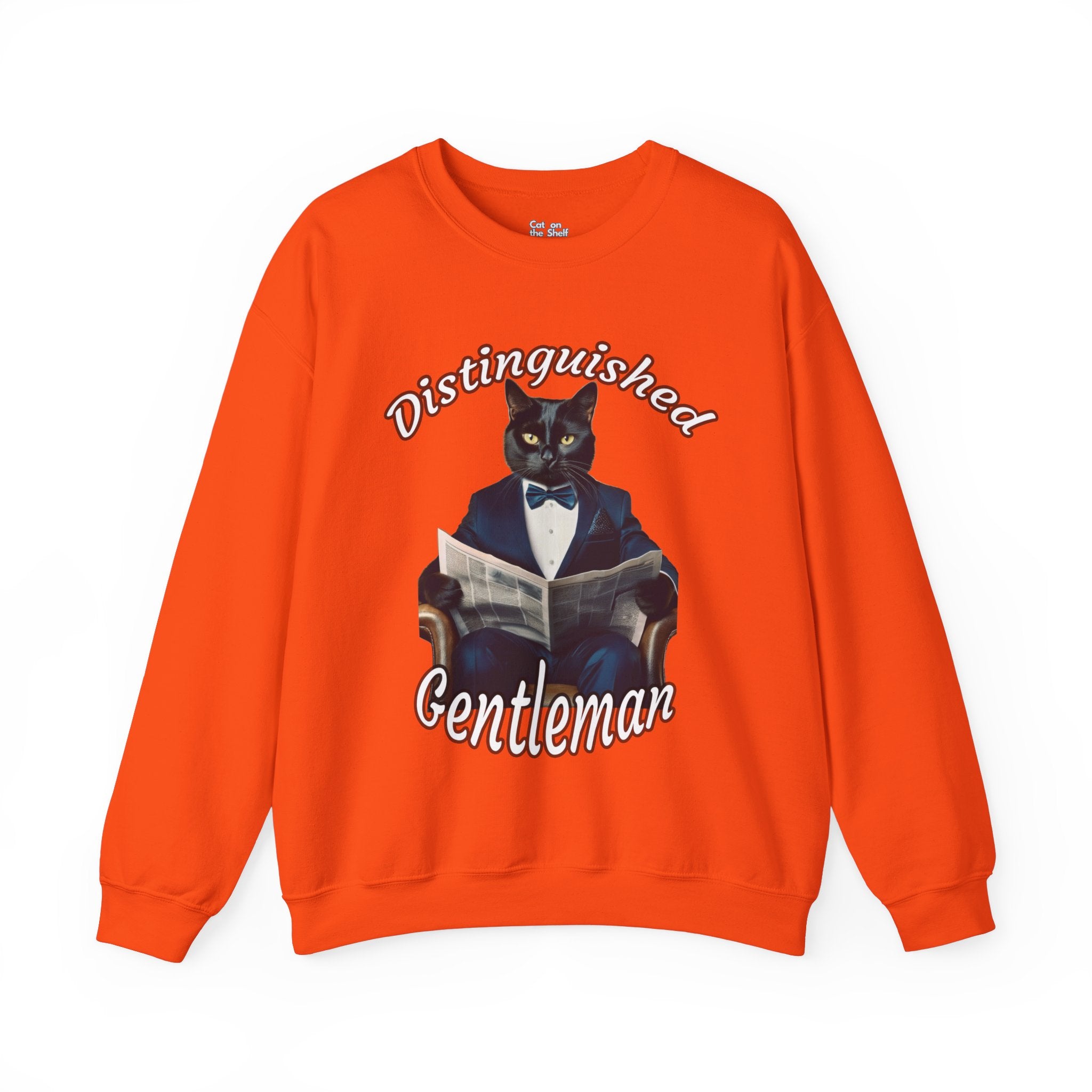 Distinguished Gentleman Cat With Bowtie Unisex Heavy Blend™ Crewneck Sweatshirt