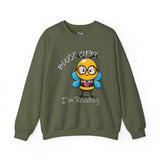 Buzz Off I'm Reading Bumblebee Unisex Heavy Blend™ Crewneck Sweatshirt