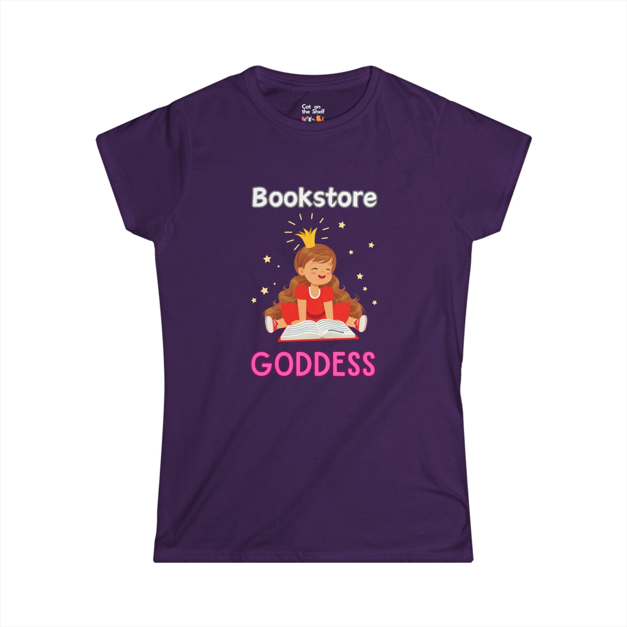 Bookstore Goddess Book Girl Women's Soft Tee