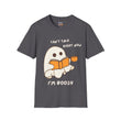 Can't Talk I'm Busy Cute Halloween Ghost Unisex Softstyle T-Shirt