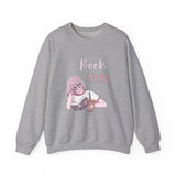 Book Nerd Pink Anime Girl Unisex Heavy Blend™ Crewneck Sweatshirt