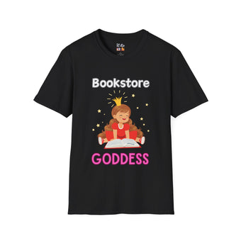 Bookstore Goddess Book Girl Unisex Softstyle T-Shirt