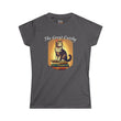 The Great Gatsby Catsby Cat on Books Women's Soft Tee