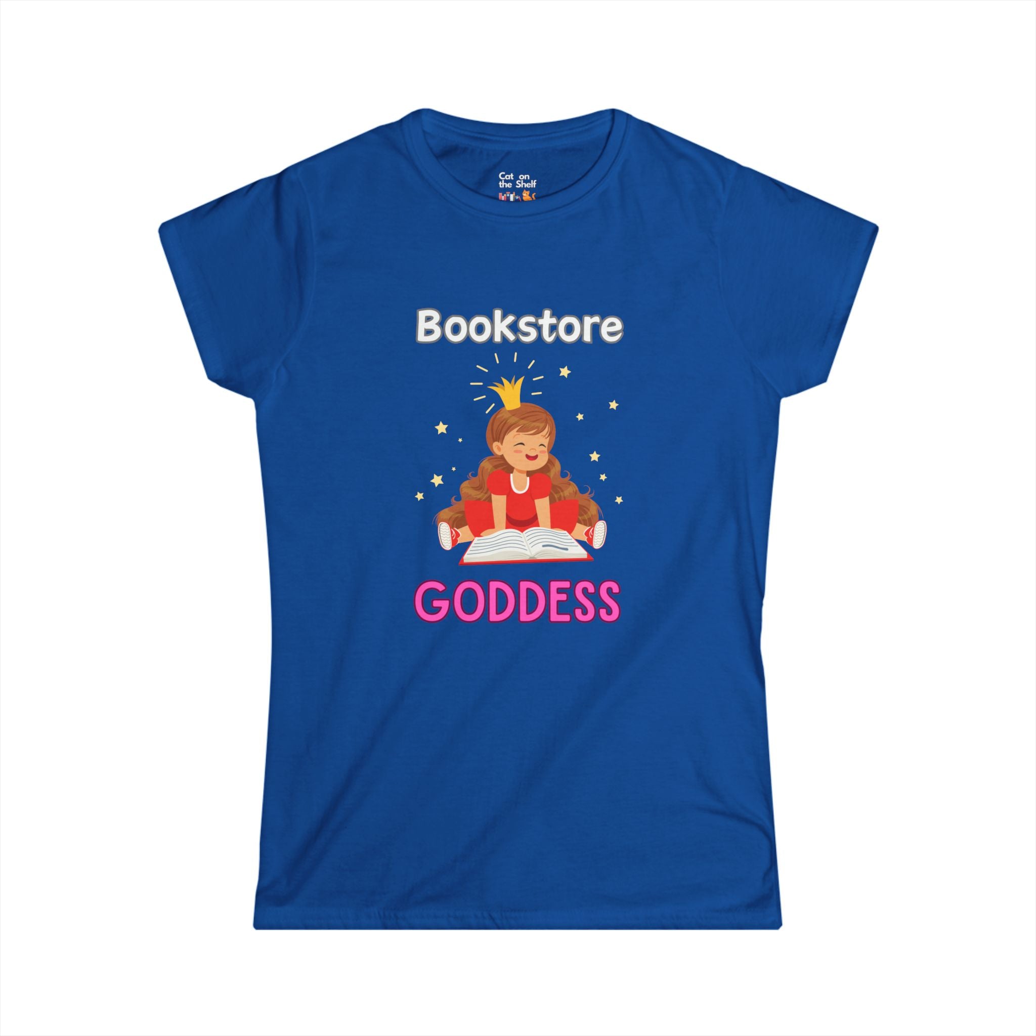 Bookstore Goddess Book Girl Women's Soft Tee