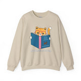 Knowledge Is Power Reading Cat Unisex Heavy Blend™ Crewneck Sweatshirt