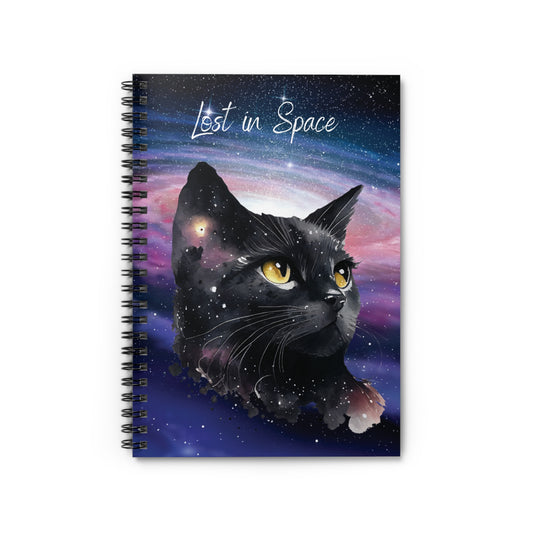 Lost In Space Milky Way Cat Small Spiral Notebook