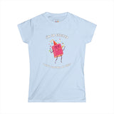 I'm So Excited I Can't Control My Shelf Party Book Women's Soft Tee