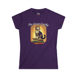 The Great Gatsby Catsby Cat on Books Women's Soft Tee