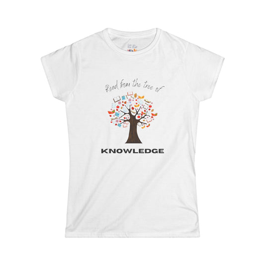 Read From the Tree of Knowledge Ghost Women's Soft Tee