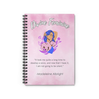 Divine Feminine Madeleine Albright Quote Small Spiral Notebook