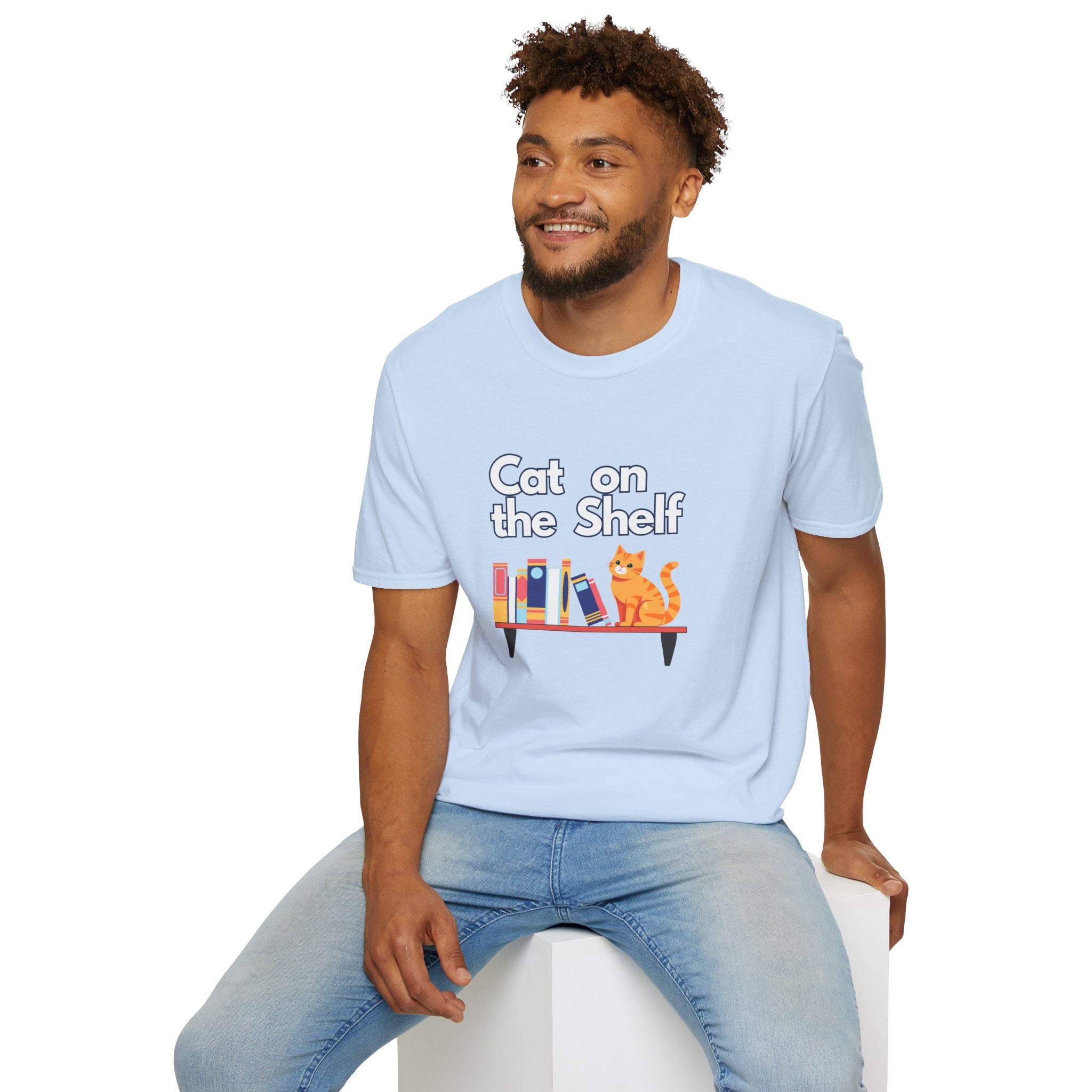 Cat on the Shelf Logo Tee