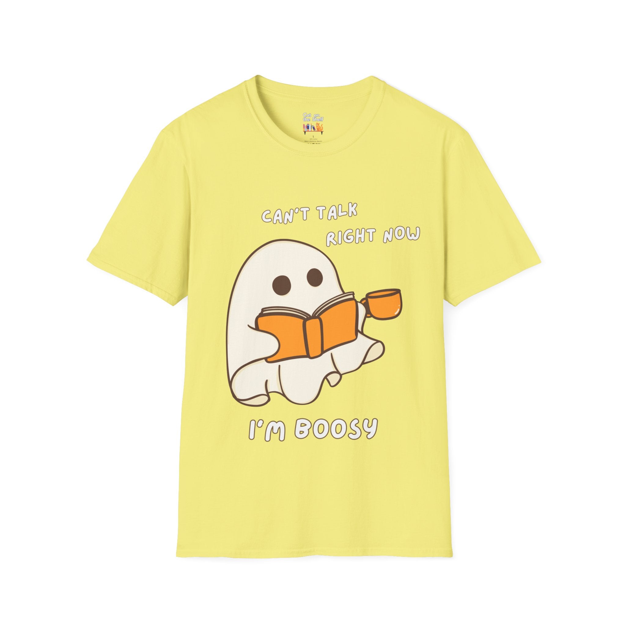 Can't Talk I'm Busy Cute Halloween Ghost Unisex Softstyle T-Shirt