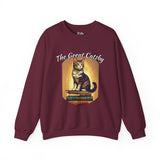 The Great Gatsby Catsby Cat on Books Unisex Heavy Blend™ Crewneck Sweatshirt