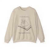 This Book Is Taken Cat on Book Unisex Heavy Blend™ Crewneck Sweatshirt