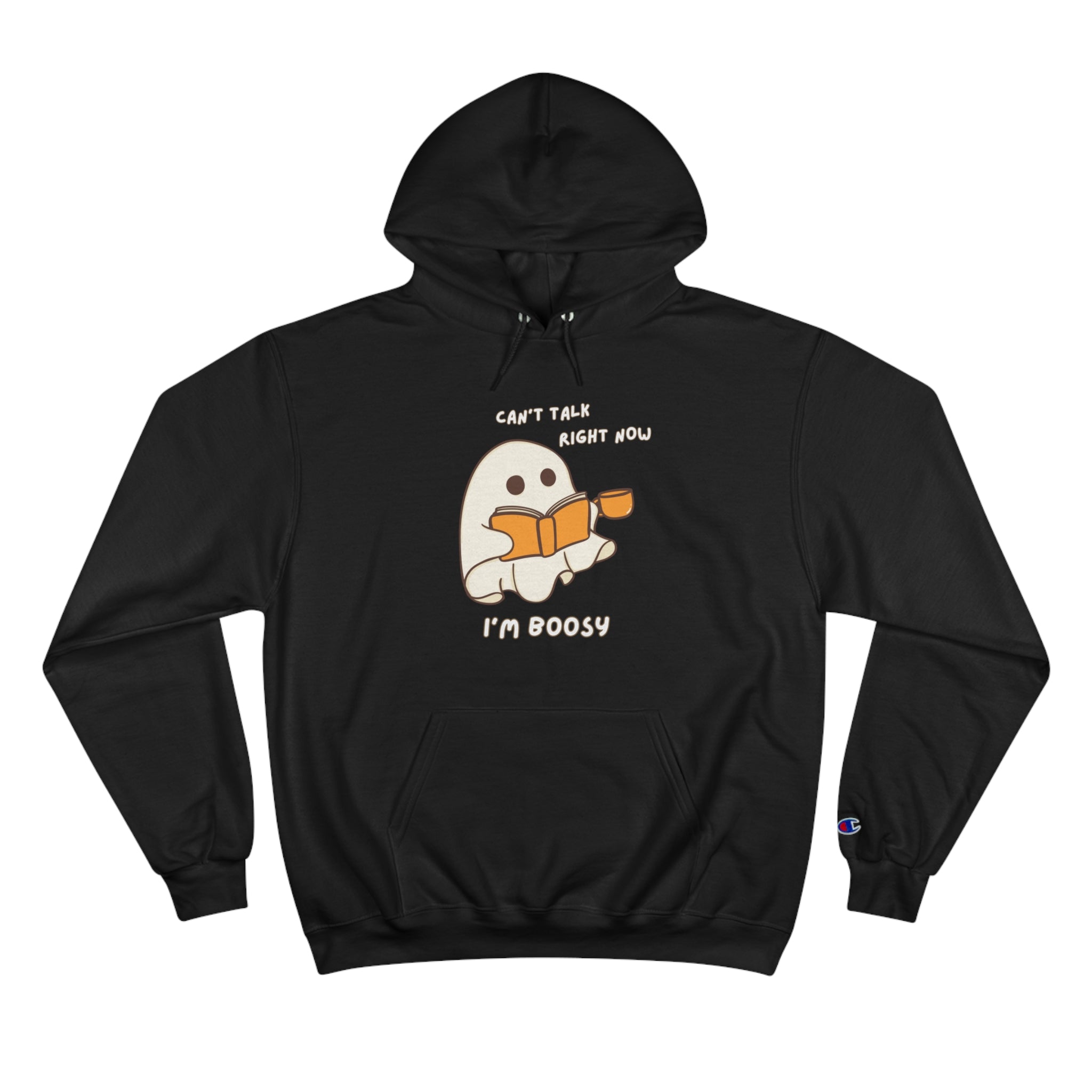 Can't Talk I'm Busy Cute Halloween Ghost Champion Hoodie