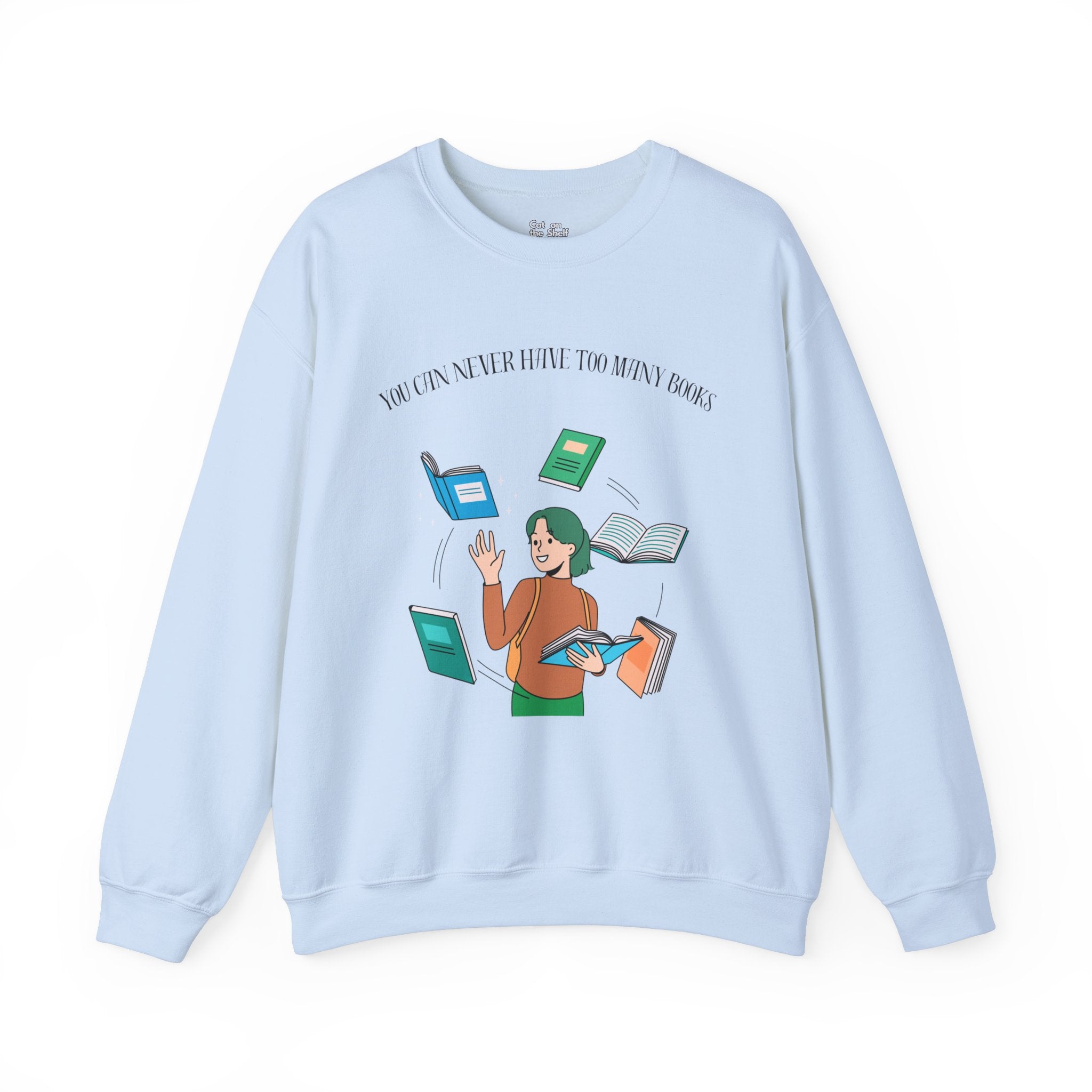 You Can Never Have Too Many Books Unisex Heavy Blend™ Crewneck Sweatshirt