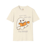 Can't Talk I'm Busy Cute Halloween Ghost Unisex Softstyle T-Shirt