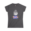 Never Stop Reading Skeleton with Book Women's Soft Tee