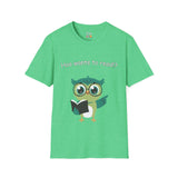 Who Hoo Wants to Read? Owl with Book Unisex Softstyle T-Shirt