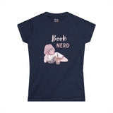 Book Nerd Pink Anime Girl Women's Soft Tee